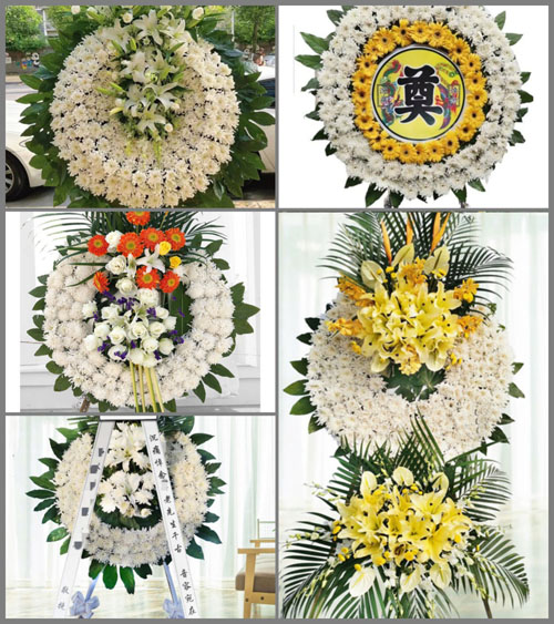 湖北孝感市大悟县四姑镇北山村花圈速递